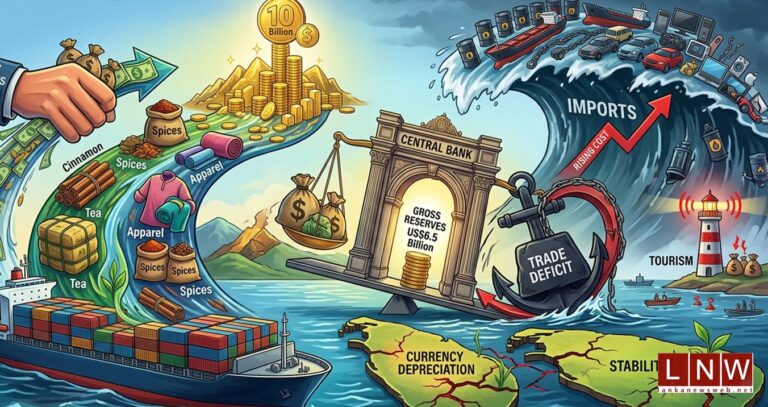 Sri Lanka’s Export Revenue Tops US$10 Billion Despite Mounting External Sector Pressures