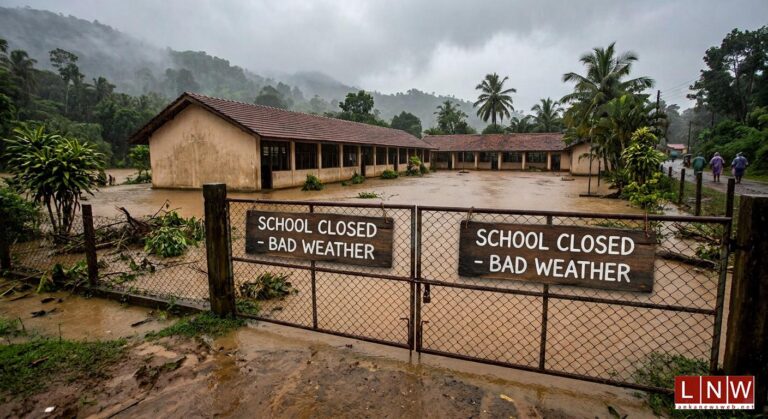 38 Schools Closed Across Sri Lanka Amid Severe Weather