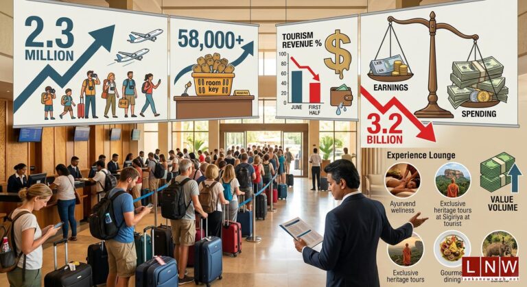 Sri Lanka Adds Tourists while Tourism Earnings Slide Alarmingly