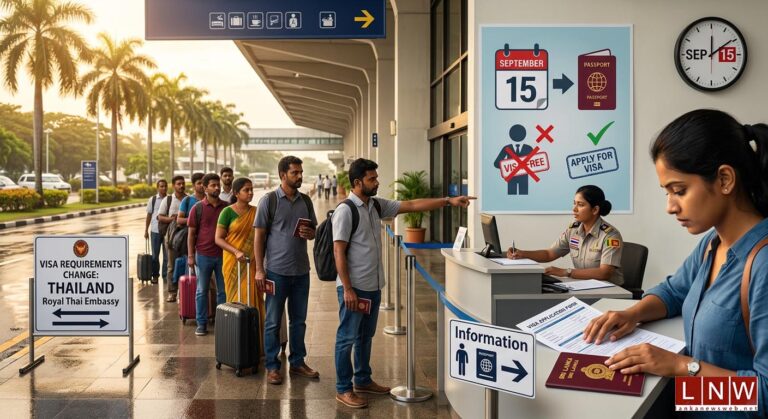 Sri Lankan Travellers to Need Thai Visas From September 15